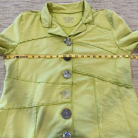 Funky Neon Buddha Lime Green Jacket, L - Picture 4 of 9